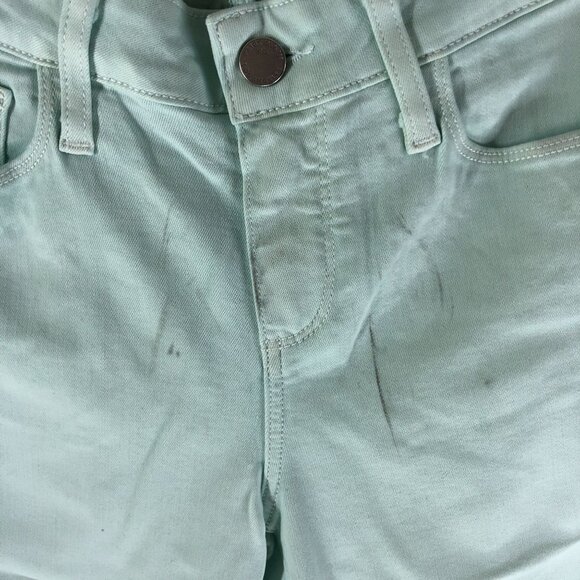 Paige Verdugo Crop Jeans Mint Green Womens Size 28 - Picture 2 of 5